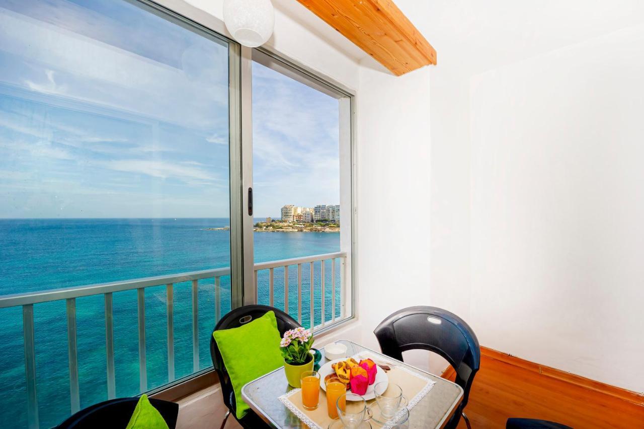 Spinola Bay Top Floor Seafront 3 Bedroom Apartment With Panoramic Sea Views - By Getawaysmalta Saint Julian's Εξωτερικό φωτογραφία