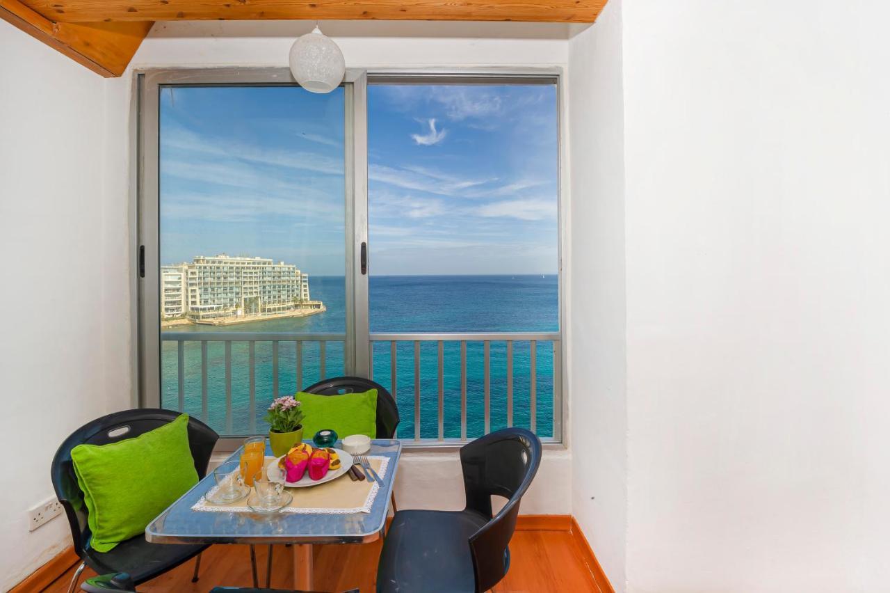 Spinola Bay Top Floor Seafront 3 Bedroom Apartment With Panoramic Sea Views - By Getawaysmalta Saint Julian's Εξωτερικό φωτογραφία