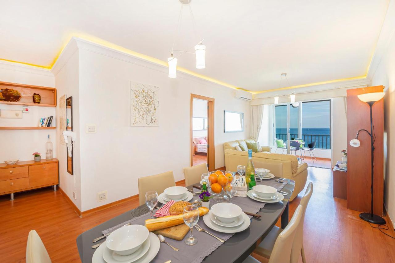 Spinola Bay Top Floor Seafront 3 Bedroom Apartment With Panoramic Sea Views - By Getawaysmalta Saint Julian's Εξωτερικό φωτογραφία