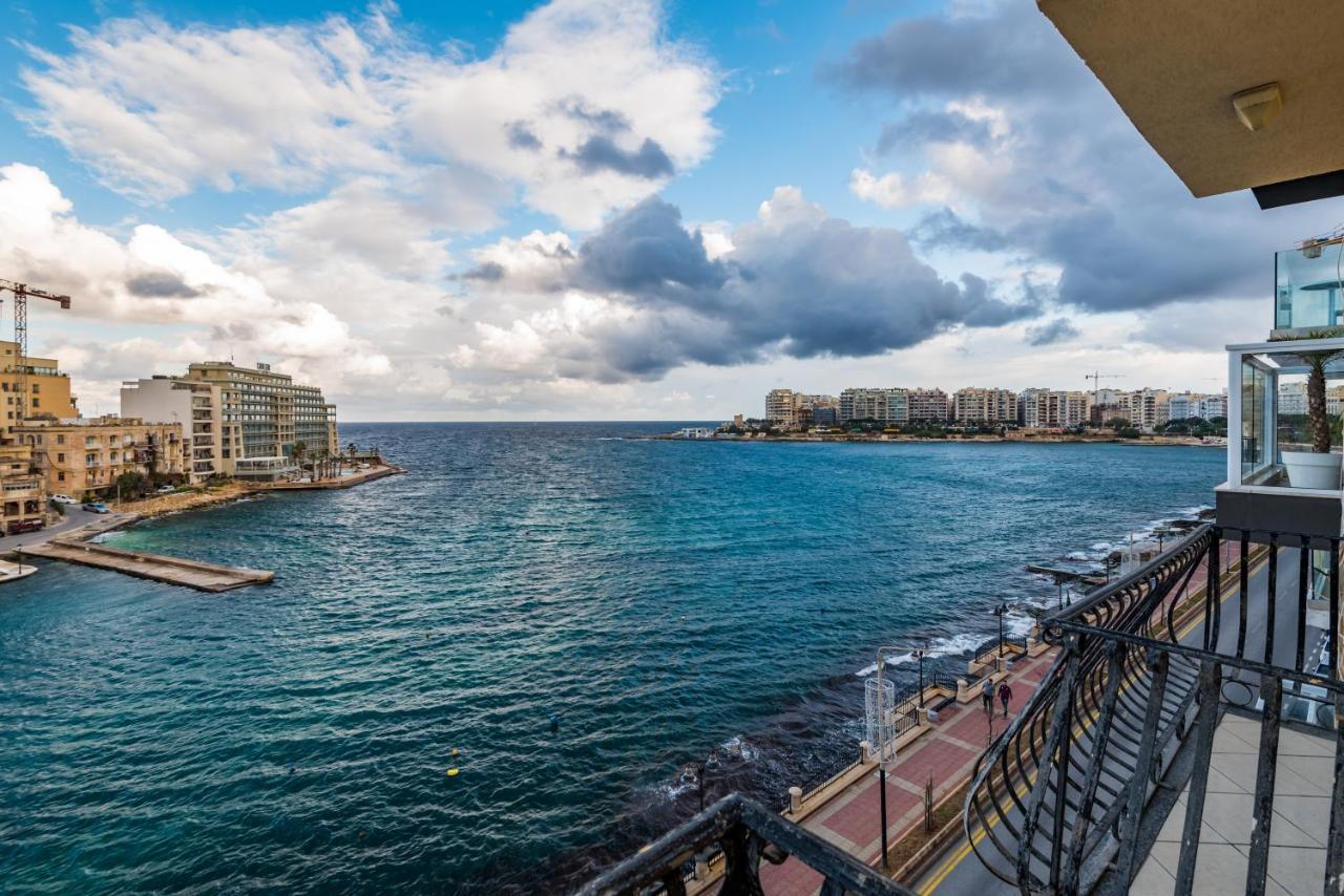 Spinola Bay Top Floor Seafront 3 Bedroom Apartment With Panoramic Sea Views - By Getawaysmalta Saint Julian's Εξωτερικό φωτογραφία