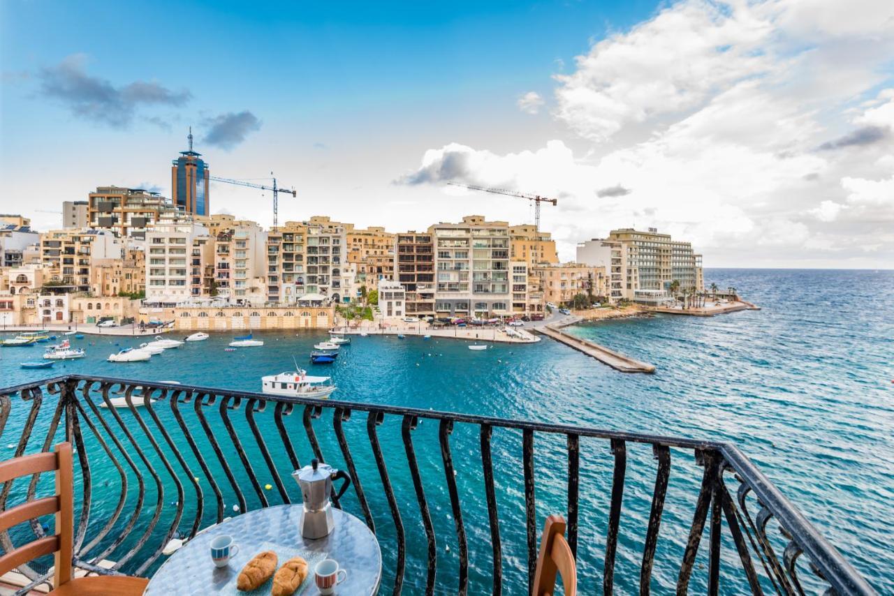 Spinola Bay Top Floor Seafront 3 Bedroom Apartment With Panoramic Sea Views - By Getawaysmalta Saint Julian's Εξωτερικό φωτογραφία
