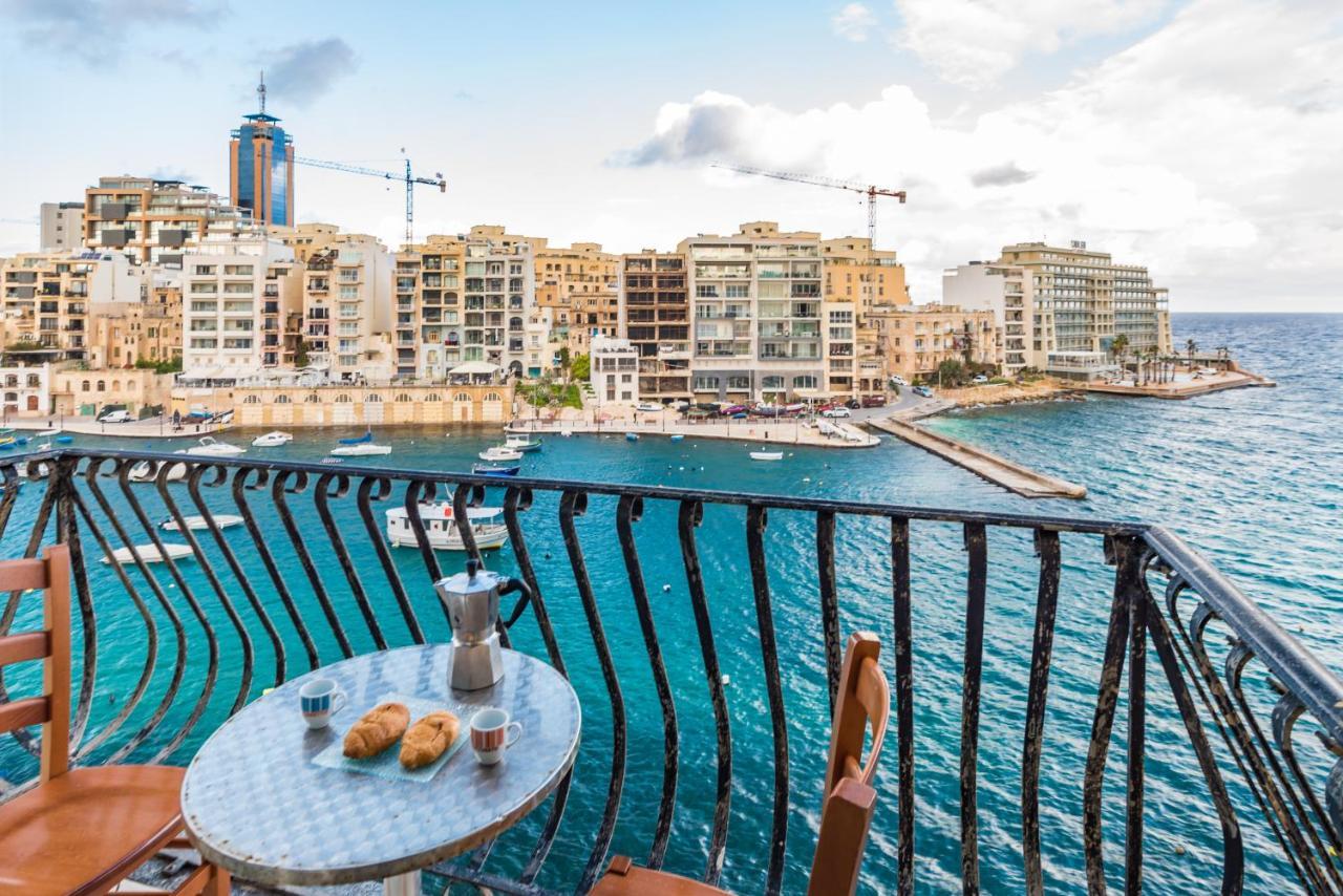 Spinola Bay Top Floor Seafront 3 Bedroom Apartment With Panoramic Sea Views - By Getawaysmalta Saint Julian's Εξωτερικό φωτογραφία