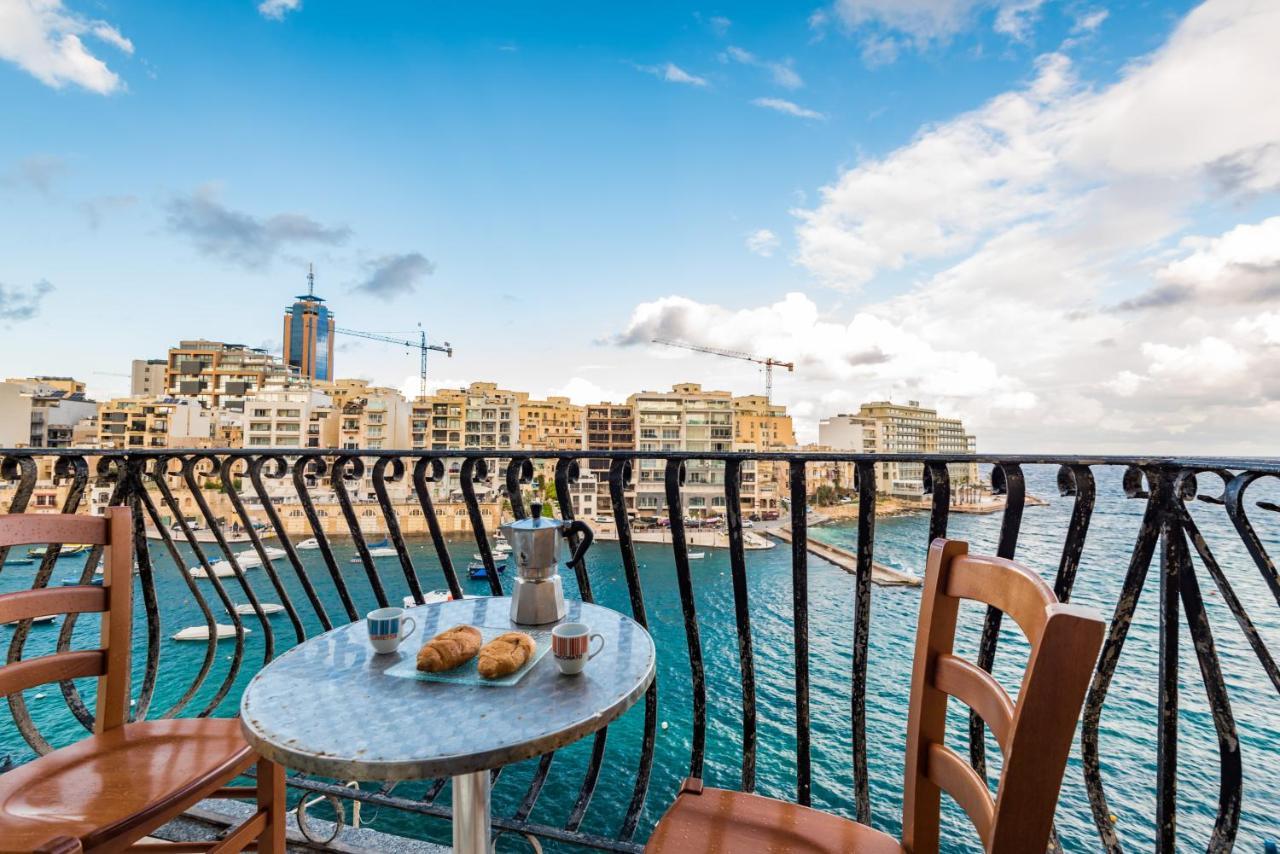 Spinola Bay Top Floor Seafront 3 Bedroom Apartment With Panoramic Sea Views - By Getawaysmalta Saint Julian's Εξωτερικό φωτογραφία