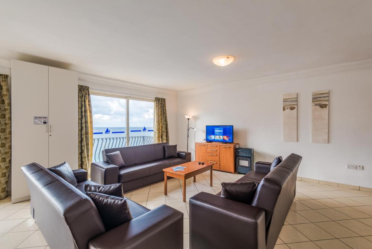 Spinola Bay Top Floor Seafront 3 Bedroom Apartment With Panoramic Sea Views - By Getawaysmalta Saint Julian's Εξωτερικό φωτογραφία